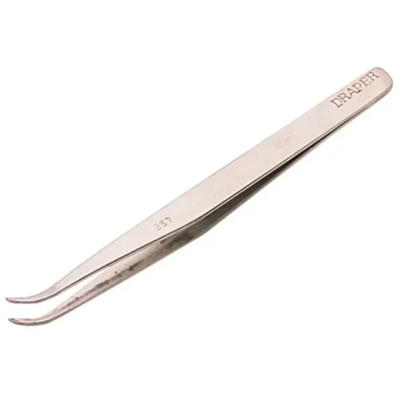 Tweezer Draper Fine Point Curved 120mm
