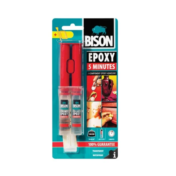 Epoxy Adhesive Bison Epoxy 5 Minutes 24ml