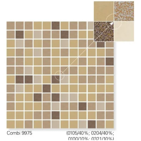 Ceramic Mosaic Stones Combi 9853