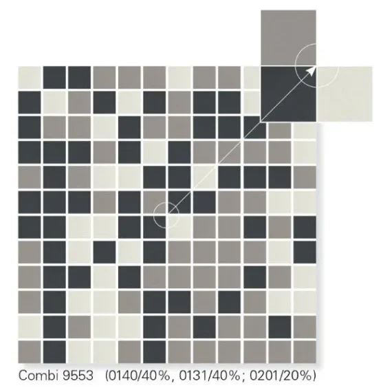 Ceramic Mosaic Stones Combi 9553