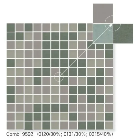 Ceramic Mosaic Stones Combi 9592