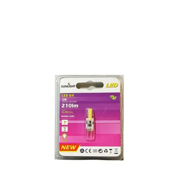 Light Bulb LED G4 12V-2W Warmwhite