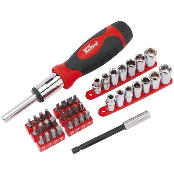 Ratcheting Screwdriver Draper Socket and Bit Set (40pcs)