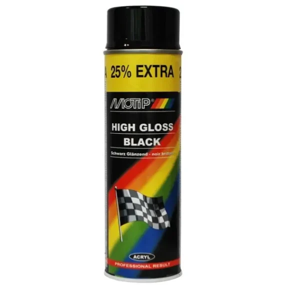 Spray Motip Black Gloss 500ml