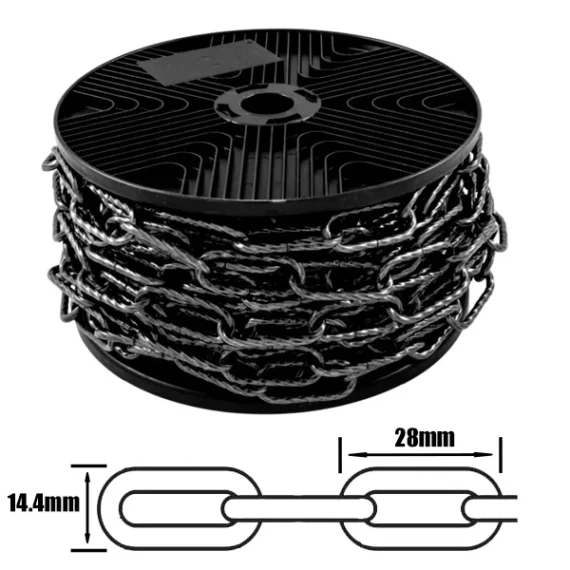 Chain Cathedral Black 2.7mm (Per Meter)