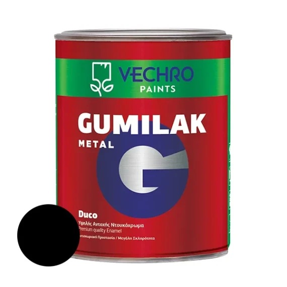 Oil Based Enamel Paint Vechro Gumilak Metal Black Mat